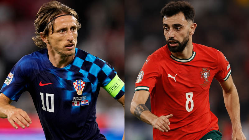 Luka Modrić vs Bruno Fernandes
