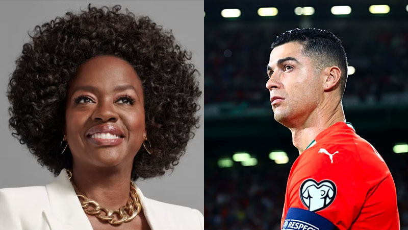 Viola Davis and Cristiano Ronaldo