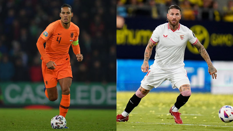 Virgil van Dijk and Sergio Ramos