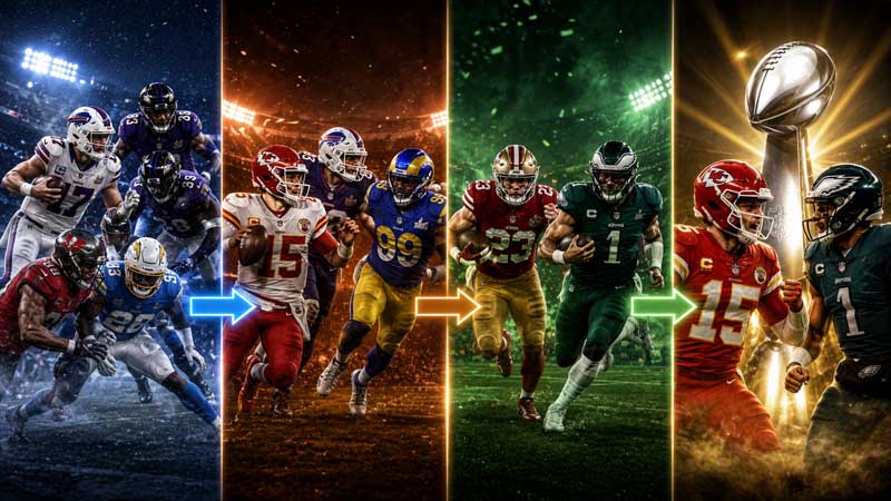 The Anatomy of the Tournament: A Four-Stage Progression
