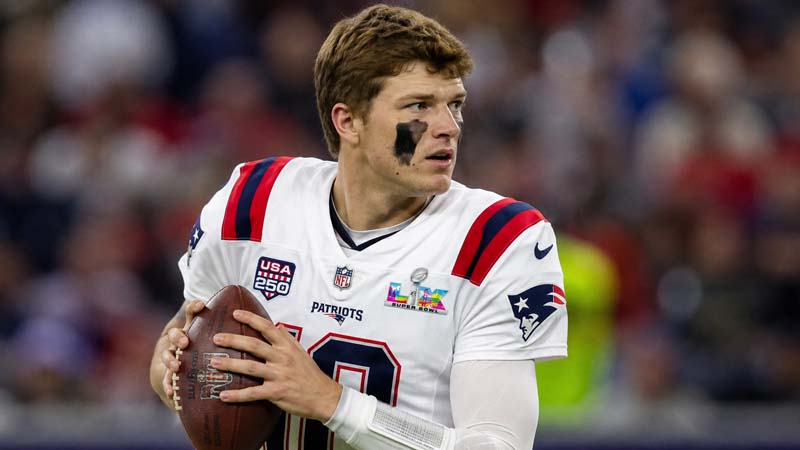 is drake maye playing in the super bowl