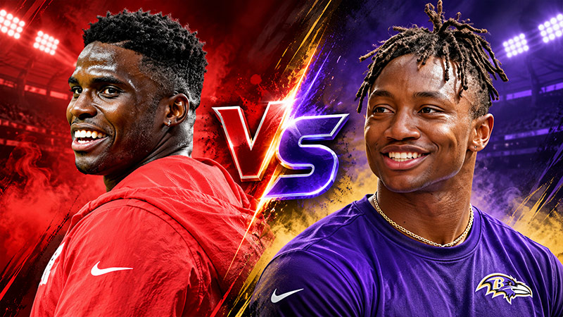 Tyreek Hill vs Zay Flowers